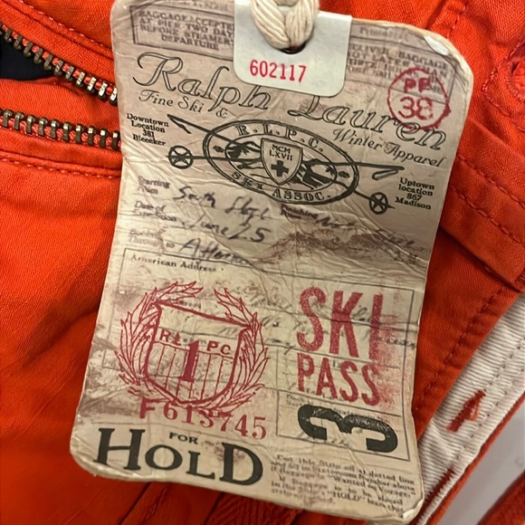 Polo Ralph Lauren Sun Valley Ski Patrol Club Cargo Pants Lined Winter Mens 32x34 - Picture 10 of 16